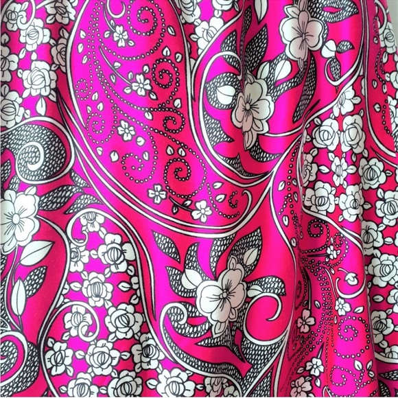 Vintage 1970s Alex Colman Bright Pink Maxi Skirt Size Small - Picture 3 of 11